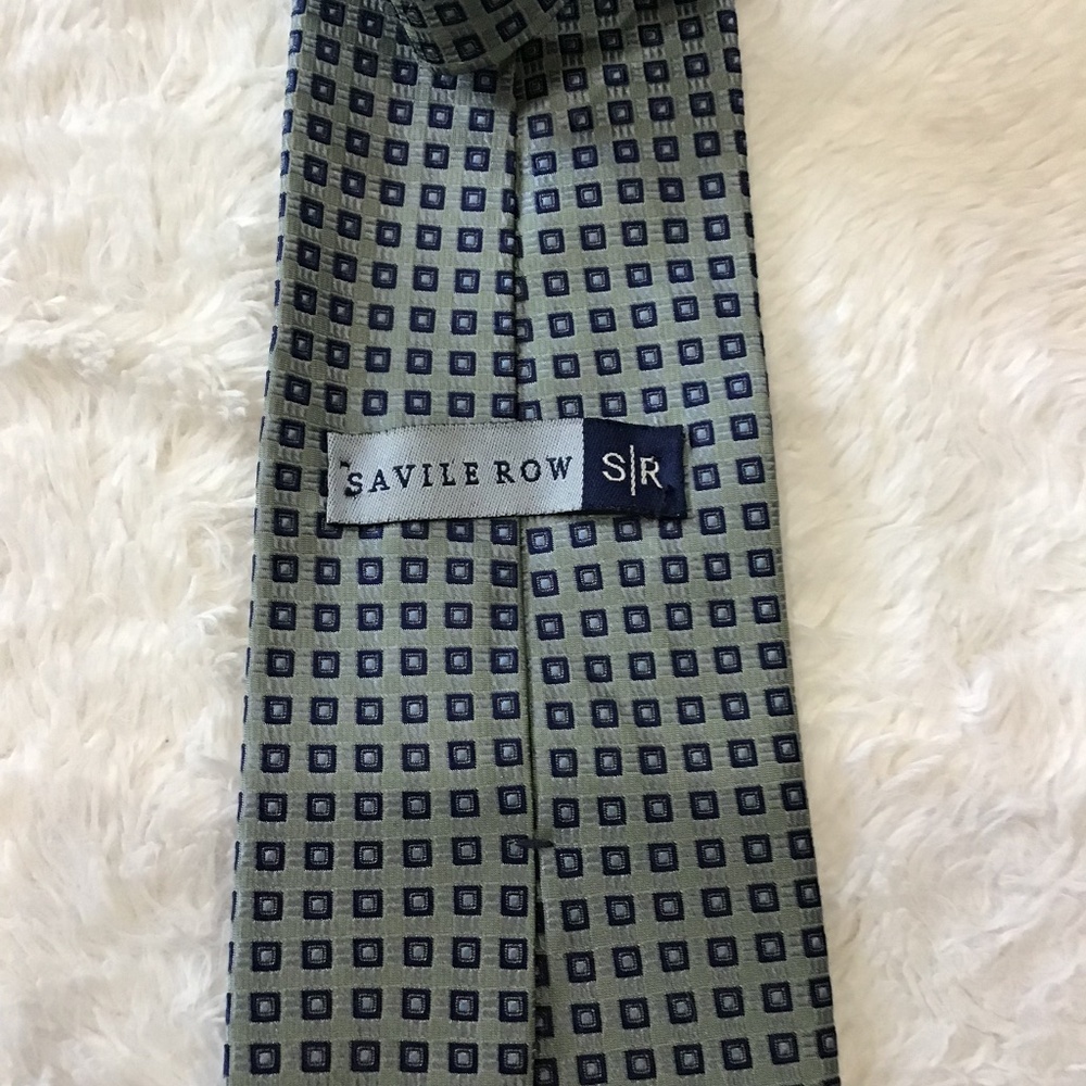 SR Men Necktie Geometric Silk Made In USA Classic Formal Career